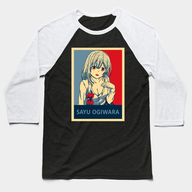 Higehiro - Saya Ogiwara Poster Baseball T-Shirt by Dokey4Artist